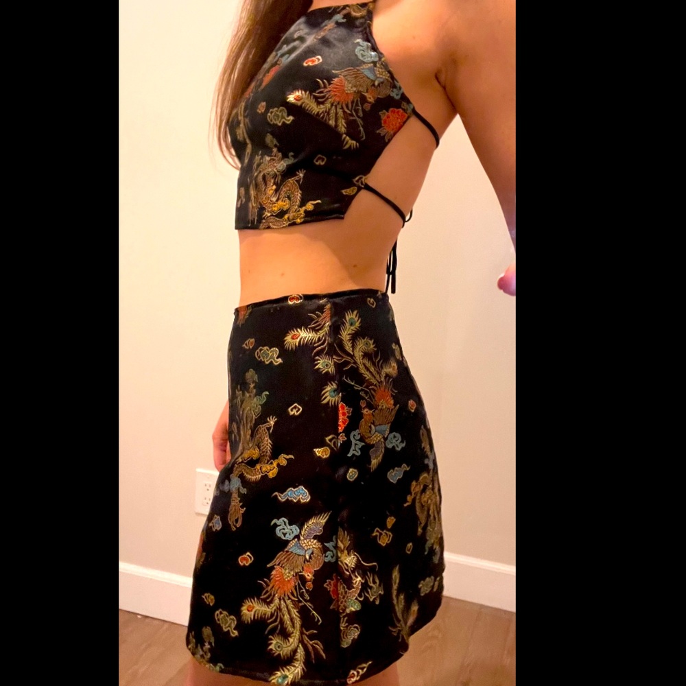 Festival Hand Made Co Ord - Crop and skirt set